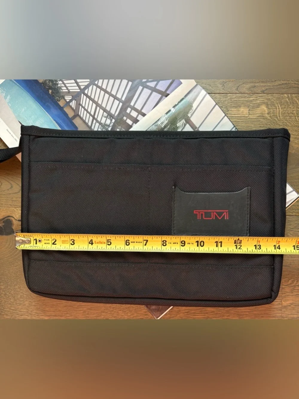 TUMI Ballistic Padded Nylon Laptop Insert Pocket/Sleeve In Black